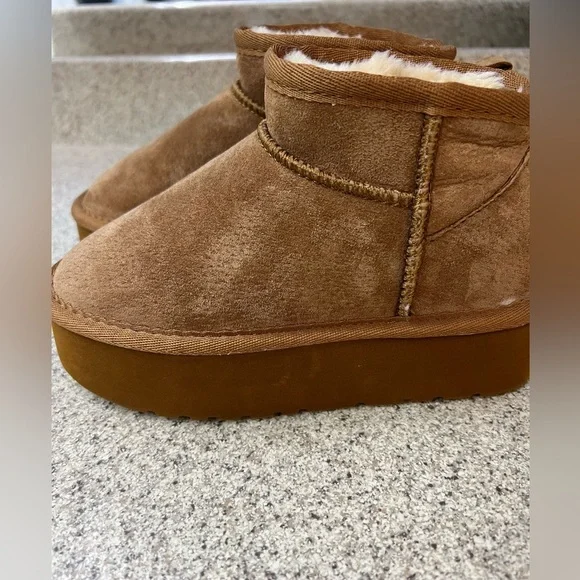 LAMO Cozy Brown Kids Shoes - Picture 6 of 7